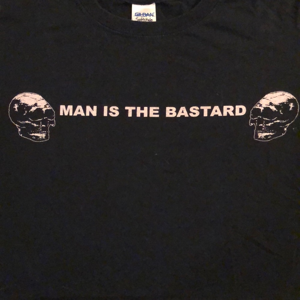 Man is the bastard band shirt crop top